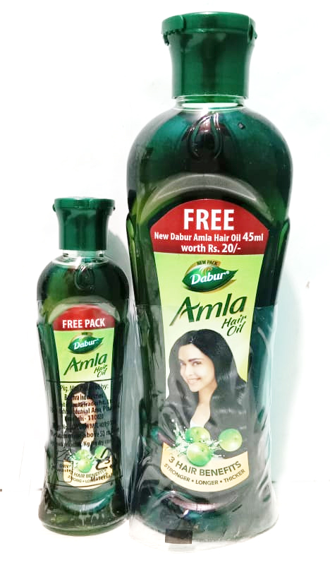 Dabur Amla Hair Oil, 180ml + Free worth of Rs. 20  Dabur  Amla Hair Oil ,45ml  
